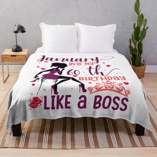 Item preview, January into my 60th birthday like a boss For Women & Man T-Shirt designed and sold by TshirtStoreBD24.