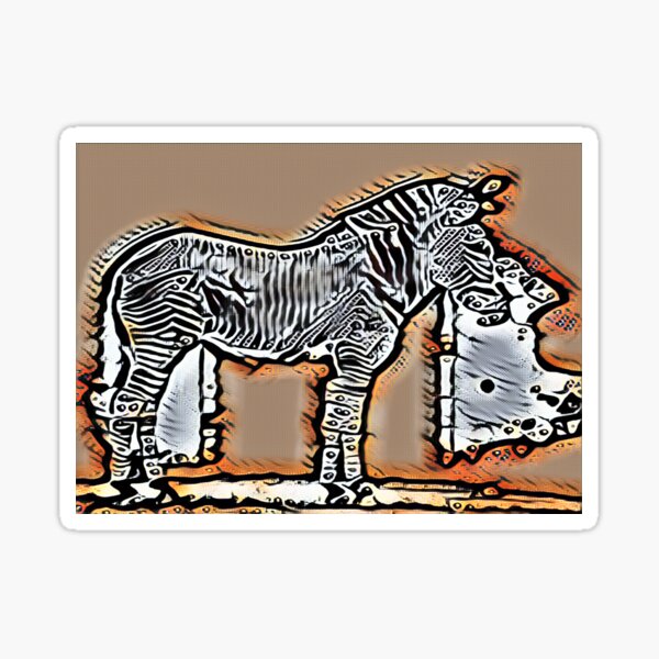 Item preview, Zebra In Tigertail designed and sold by Fearless-Fox.