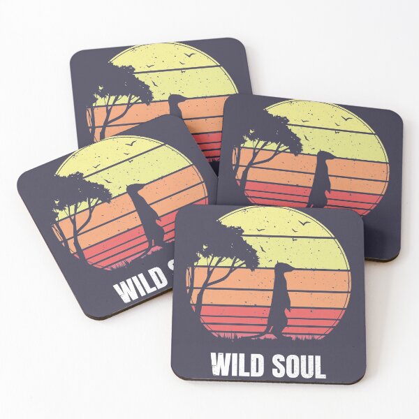Item preview, Meekat Vintage Retro Sunset - Wild Soul designed and sold by faudeltn.