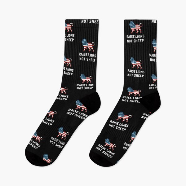 Item preview, Raise Lions Not Sheep Patriot Leader Strong Free Thinker America designed and sold by Emerg-Apparel.