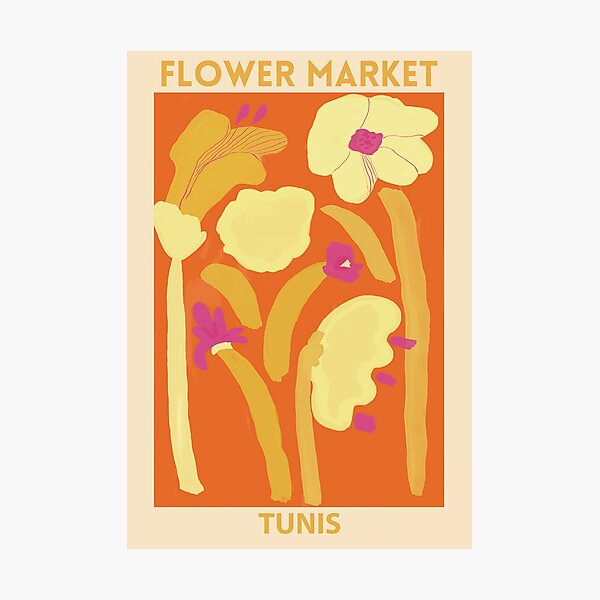 Flower Market -Tunis Photographic Print