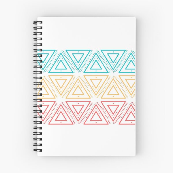 Item preview, Turquoise, Yellow and Red Triangle Pattern designed and sold by jellywobble.