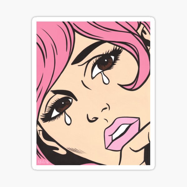 Item preview, Pink Crying Comic Girl designed and sold by turddemon.