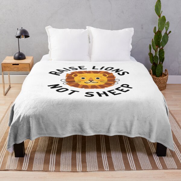 Item preview, Raise Lions Not Sheep Patriot Leader Strong Free Thinker America designed and sold by Emerg-Apparel.