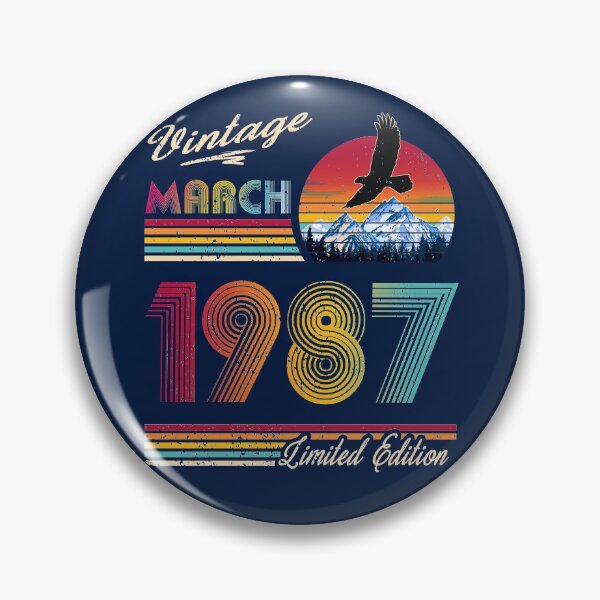 Item preview, March 1987 Birthday designed and sold by GreenSplash.