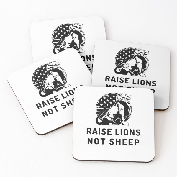 Item preview, Raise Lions Not Sheep Patriot Leader Strong Free Thinker America designed and sold by Emerg-Apparel.
