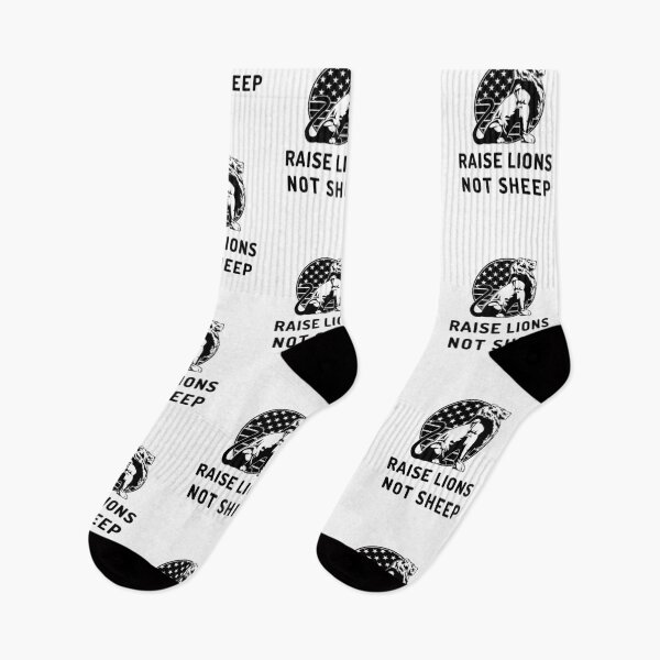 Item preview, Raise Lions Not Sheep Patriot Leader Strong Free Thinker America designed and sold by Emerg-Apparel.