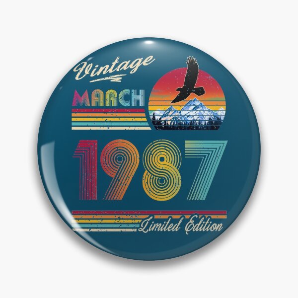 Item preview, Vintage March 1987 Birthday designed and sold by GreenSplash.