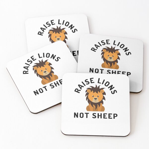 Item preview, Raise Lions Not Sheep Patriot Leader Strong Free Thinker America designed and sold by Emerg-Apparel.