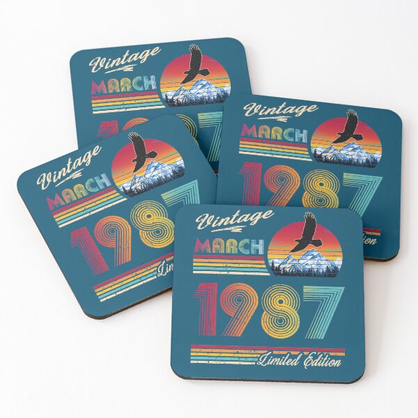Item preview, Vintage March 1987 Birthday designed and sold by GreenSplash.