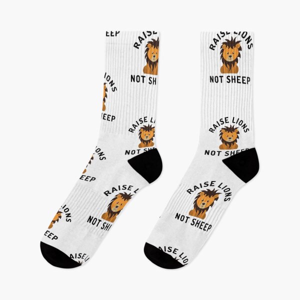 Item preview, Raise Lions Not Sheep Patriot Leader Strong Free Thinker America designed and sold by Emerg-Apparel.
