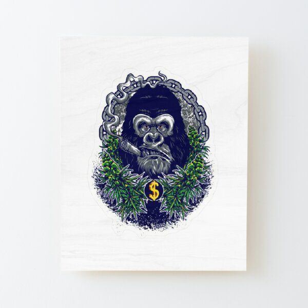 Gorilla Glue Spray Sticker Meme Art Board Print for Sale by TheAnonOne