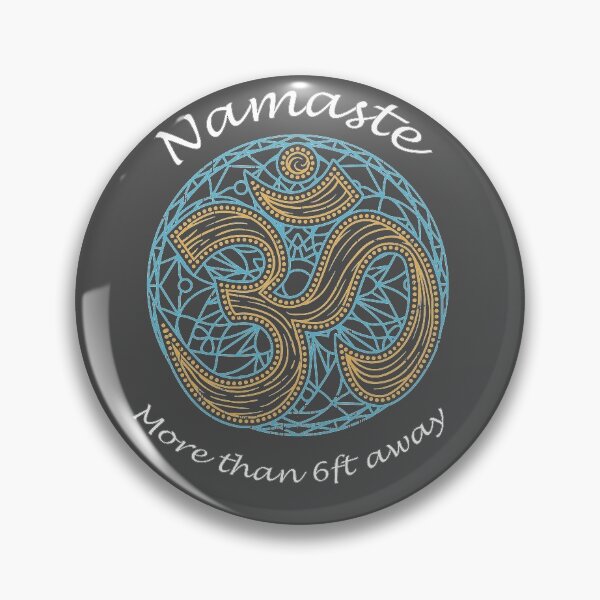 Item preview, Funny Socially Distanced Yoga Ohm Namaste designed and sold by MrE-Tees.