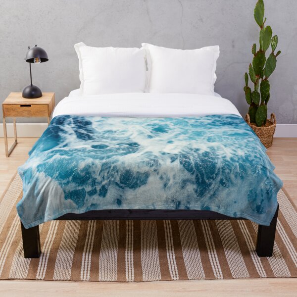 Item preview, Ondas espumosas blancas en agua azul designed and sold by NivalDrop.