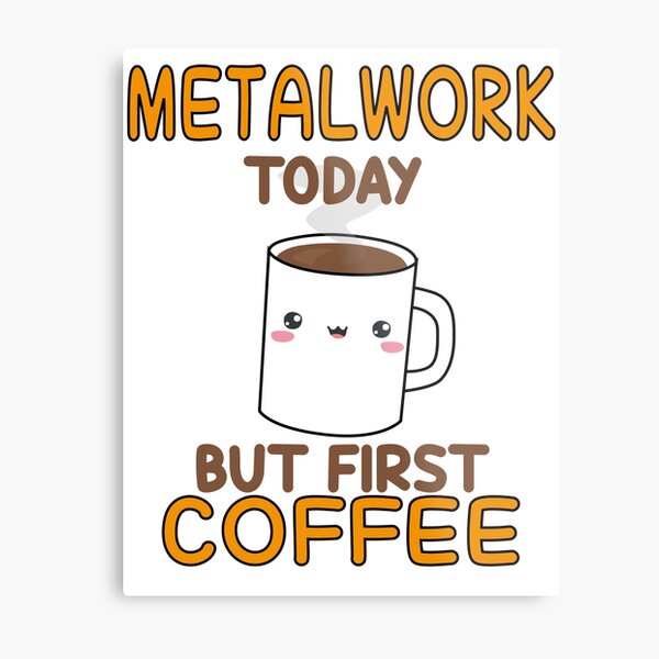 funny metalwork humor Metal Print