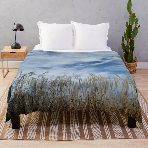Item preview, Serene reeds under a peaceful sky designed and sold by RedFlamenco.