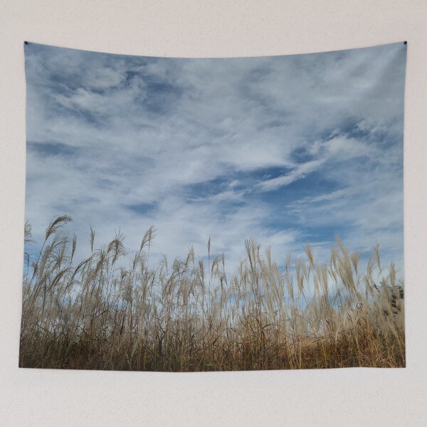 Item preview, Serene reeds under a peaceful sky designed and sold by RedFlamenco.