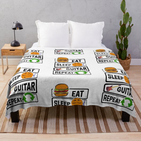 Item preview, Eat Sleep Guitar Repeat Funny illustration Gift designed and sold by KO-Design.