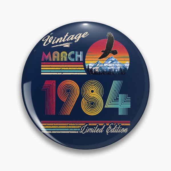 Item preview, March 1984 Birthday designed and sold by GreenSplash.