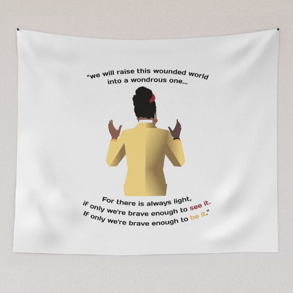 Item preview, The Hill We Climb Quote Illustration designed and sold by magnum-toxx.