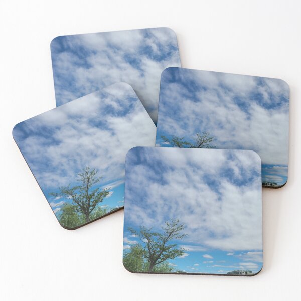 Item preview, Fantastic clouds and trees in the city sky designed and sold by RedFlamenco.