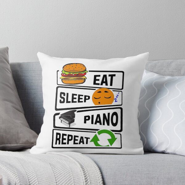 Item preview, Eat Sleep Piano Repeat Funny illustration Gift designed and sold by KO-Design.