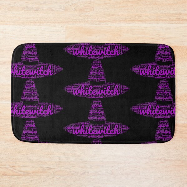 Item preview, bruja blanca majenta magia sombrero palabra nube designed and sold by amy greaves.
