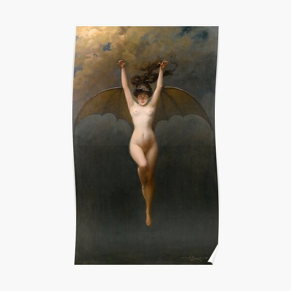 The Bat woman, by Albert Joseph Penot Poster