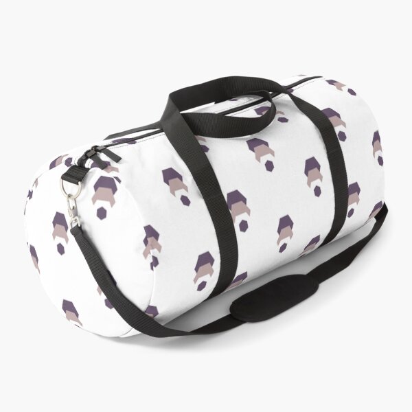 Purple Neutral Hexagon print Duffle Bag
