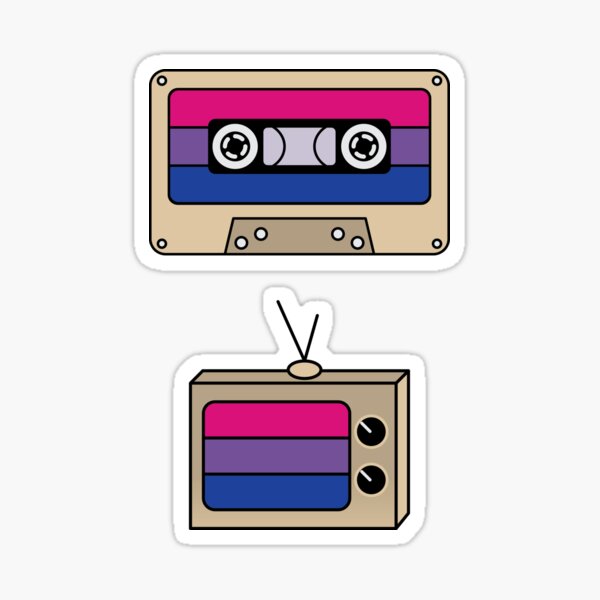 Discreet Pride Bisexual Flag Sticker