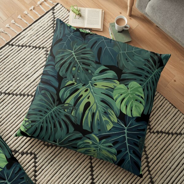 Feuilles de Monstera Coussin de sol