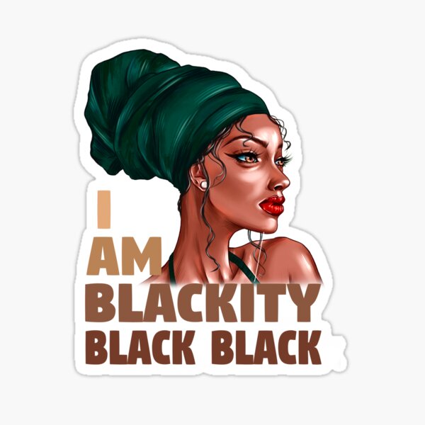 Artikel-Vorschau von Ich bin Blackity Black Black Afro Woman, designt und verkauft von MagicBoutique.