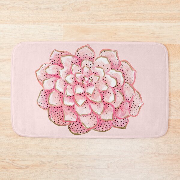 Item preview, Freckled Rose Pink Spotted Flower Drawing  designed and sold by Michelebuttons.
