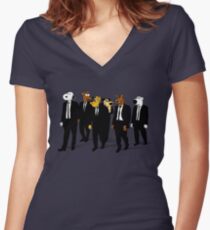 RESERVOIR HOUNDS Women's Fitted V-Neck T-Shirt
