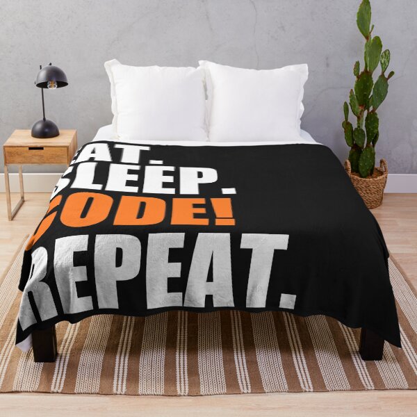 Item preview, Eat, sleep, code, repeat designed and sold by Bojkiw.
