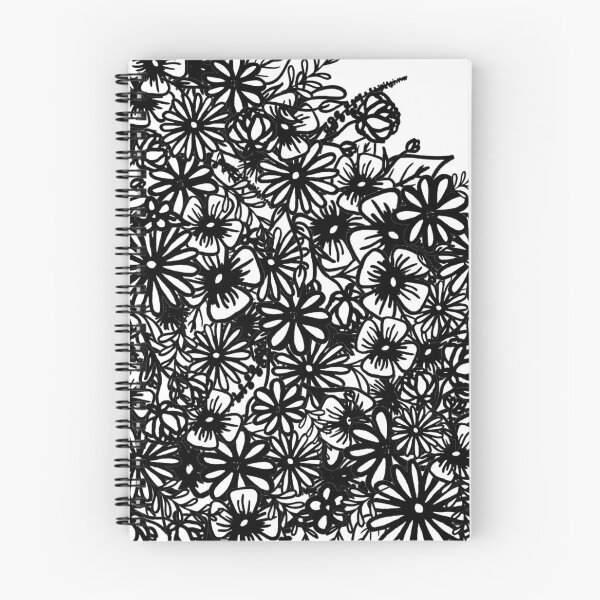 Item preview, Black and White Floral designed and sold by Mary Fehrenbacher.