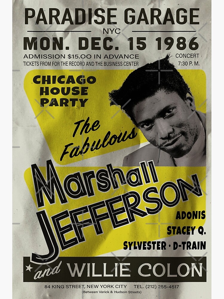 Discover Marshall Jefferson at Paradise Garage New York City 1986 Canvas