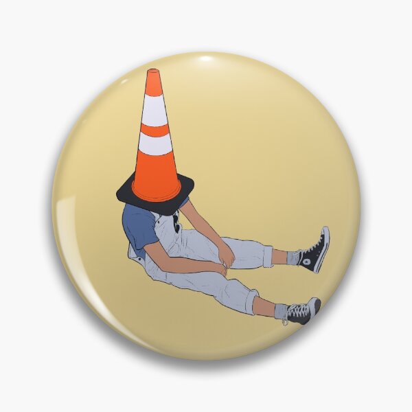 Item preview, Guy with Traffic Cone on His Head designed and sold by AwatArt.