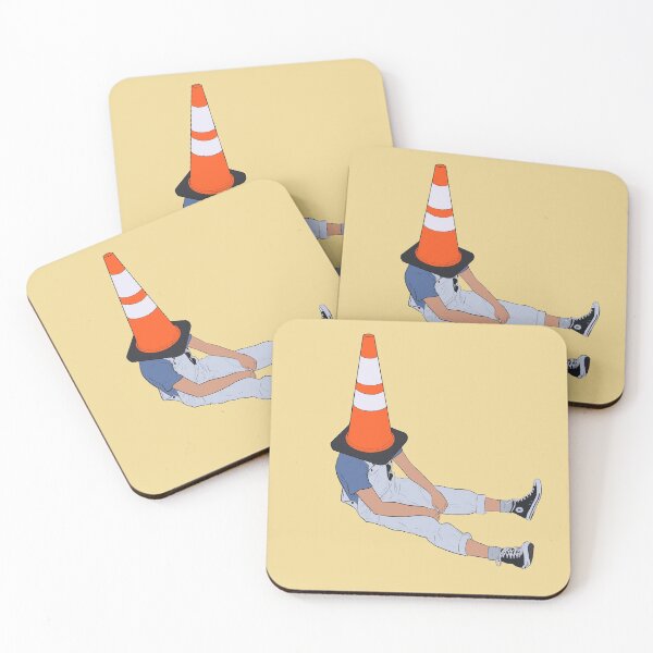 Item preview, Guy with Traffic Cone on His Head designed and sold by AwatArt.