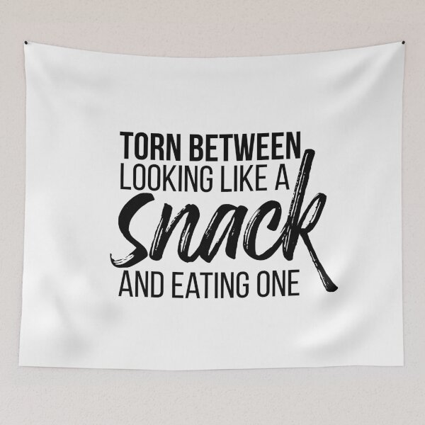 Item preview, Torn Between Looking Like A Snack And Eating One - Funny design For Women - Funny design With Sayings - Workout saying For Women - Gym designed and sold by ambaart.