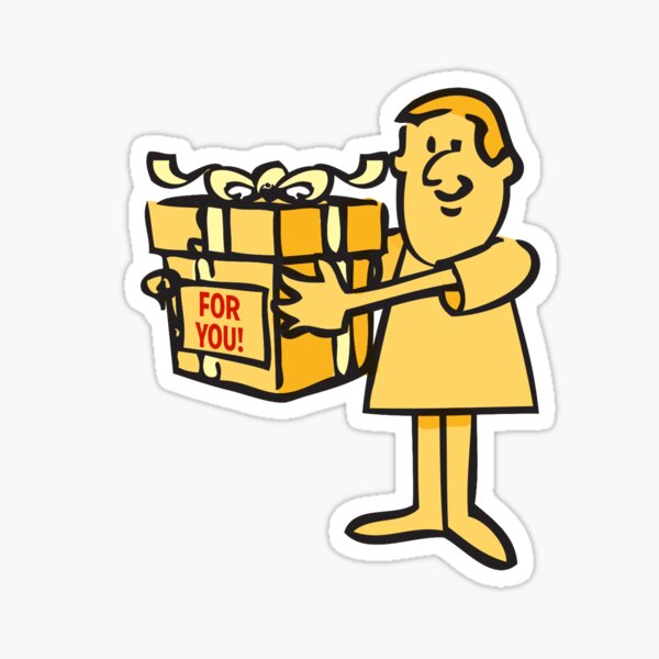 Giving a Gift Sticker