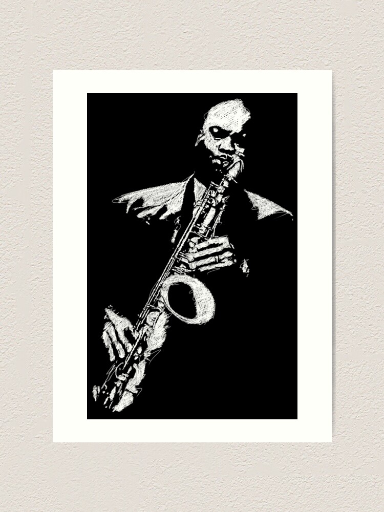 Lot 567 - Modernist Ink sketch of Jazz players
