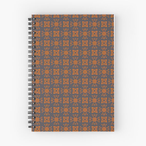 Item preview, Geometric Pattern Doodly Grey Orange designed and sold by Antava.