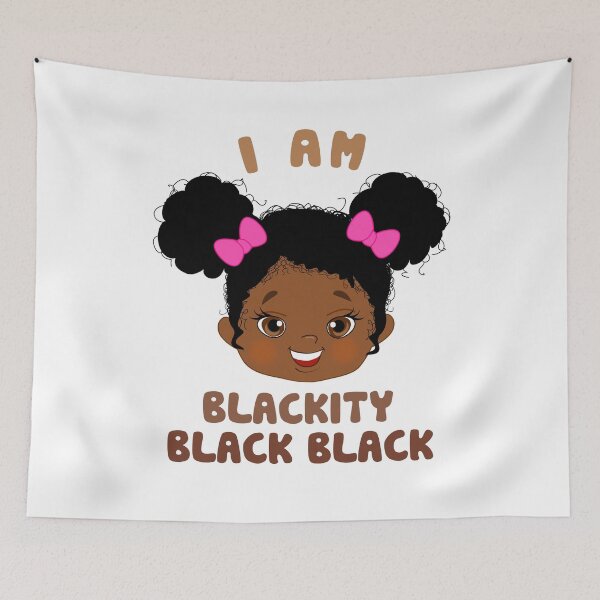 Item preview, I am Blackity Black Black Afro Kids designed and sold by MagicBoutique.