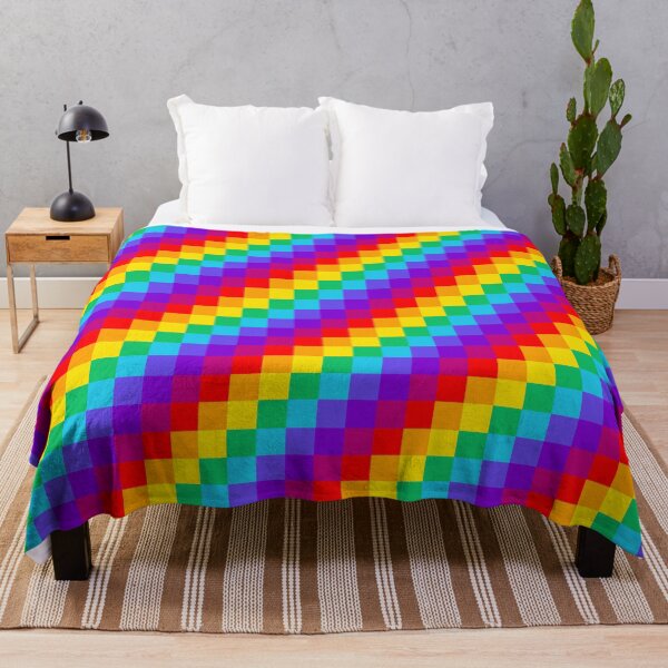 Item preview, Pattern Chessboard Rainbow Multicolor designed and sold by mewsis.