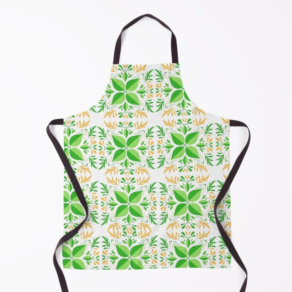 Item preview, Green and yellow plant pattern designed and sold by 'VARI'.