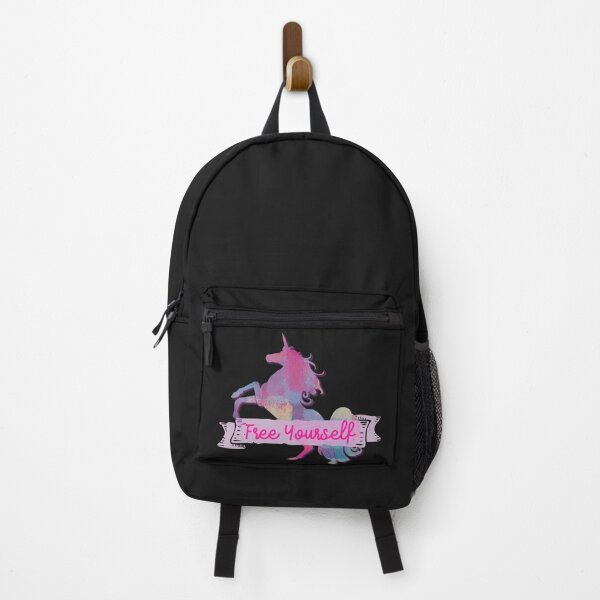 Item preview, Free yourself motivational unicorn pastel patchwork pattern designed and sold by AMSonArt.