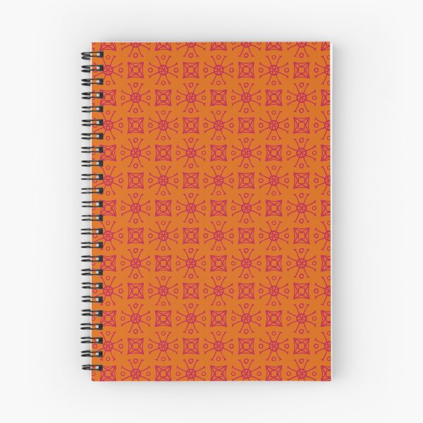 Item preview, Geometric Pattern Doodly Orange Pink designed and sold by Antava.