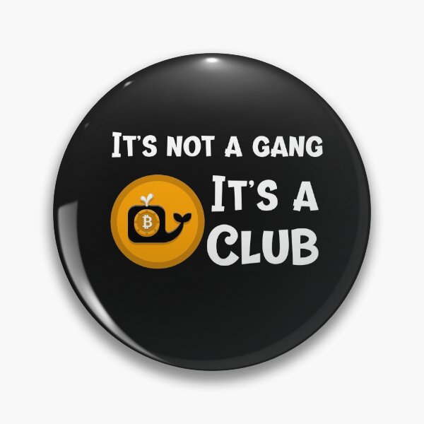 Item preview, Funny Bitcoin Crypto Whale Club, Its Not A Gang Its A Club designed and sold by DiscGolfTees.