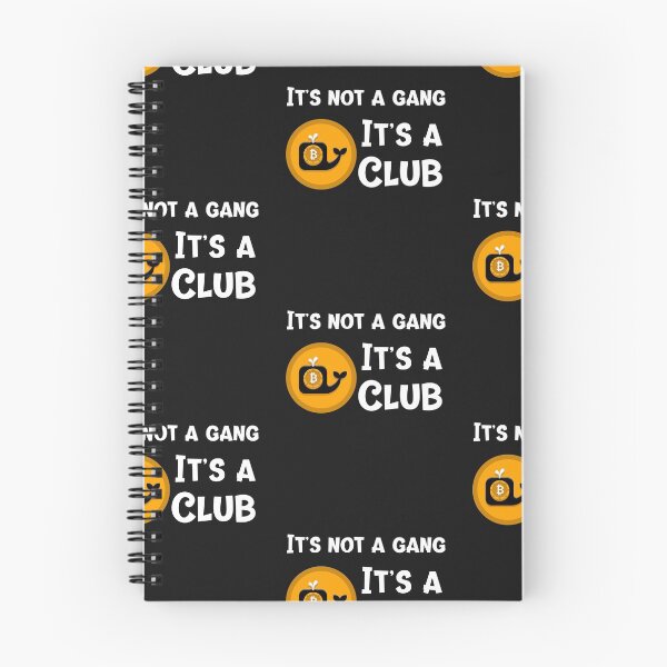 Item preview, Funny Bitcoin Crypto Whale Club, Its Not A Gang Its A Club designed and sold by DiscGolfTees.